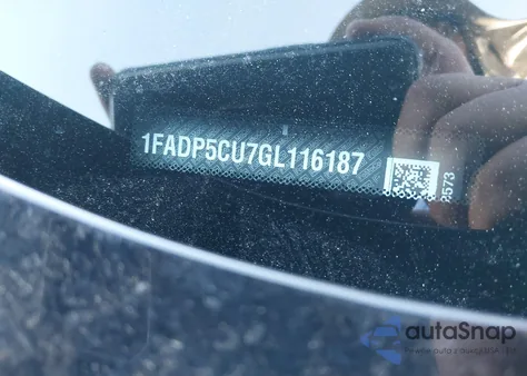 2016 Ford C-Max Energi Sel z USA, uszkodzony, nr VIN 1FADP5CU7GL116187